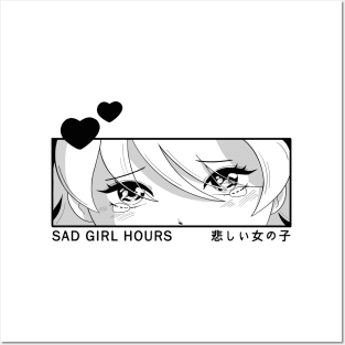 Sad Girl Hours Posters and Art